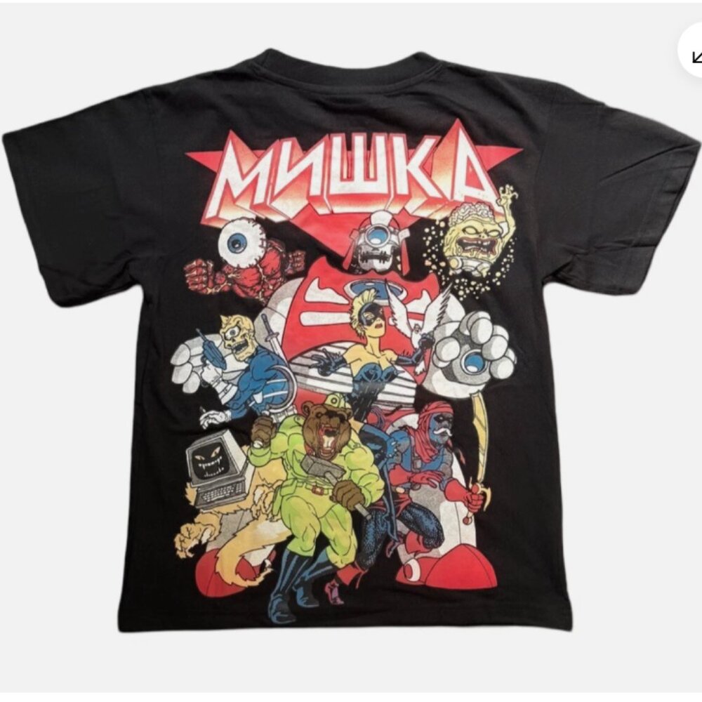 Mishka Tee T Shirt Size M black MNWKA NYC Keep Watch Team cotton style MSK-30
